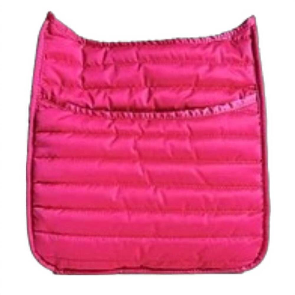 NEW AHDORNED women's puffer messenger bag in pink